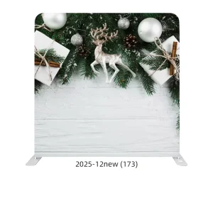 8ft 10ft Customized Christmas Party Photography Background Cloth with Portable Aluminum Frame