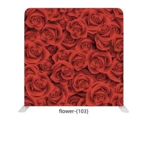 8ft 10ft Floral Photography Booth Backdrop with Stretch Fabric and Portable Aluminum Frame