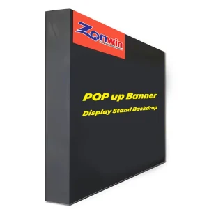 8ft, 10ft, and 20ft Portable Fabric Pop-Up Backdrop Display Stand with Aluminum Frame