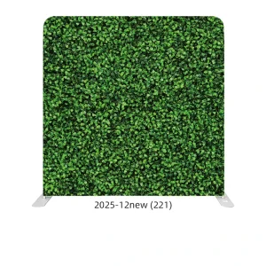 8ft Custom Photo Booth Background Cloth with Portable Aluminum Frame and Flower Design