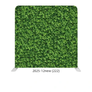 8ft Custom Photo Booth Background Cloth with Portable Aluminum Frame and Flower Design