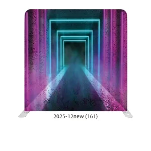 8ft Custom Photography Backdrop, Stretch Cloth, Portable Aluminum Frame