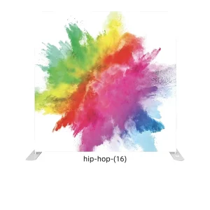 8ft Custom Printed Tension Fabric Backdrop Pop up Banner Exhibition Trade Show Folding Popup Banner Advertising