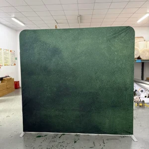 8ft Custom Printed Tension Fabric Display Stand Reusable Backdrop Wall for Exhibition Business Promotion