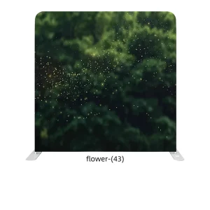 8ft Floral Stretch Fabric Photography Booth Backdrop with Aluminum Frame