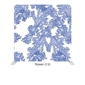 8ft Floral Stretch Fabric Photography Booth Backdrop with Aluminum Stand