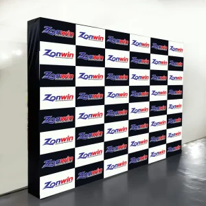 8ft and 10ft Custom Fabric Backdrop Portable Straight Trade Show Display Wall