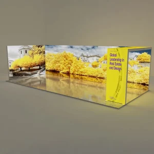 8×10 10×20 10×10 Mobile Portable Modular SEG Advertising Fabric Light Box Expo Backdrop Exhibition Booth Trade Show Display