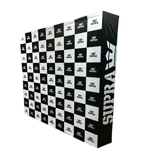 8x10ft Advertising Pop up Backdrop 8x10ft STEP & REPEAT BANNERS Event Backdrop Stand