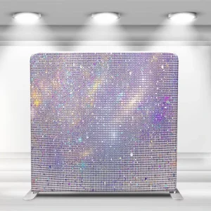 8×8 ft Tension Fabric Pillow Photography Backdrop Wall with Case for Wedding Stages and Trade Shows