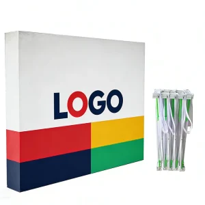 8x8ft 10x8ft Straight Foldable Aluminum Display Custom Portable Event Backdrop Stand