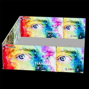 9*6M Double Sided Dye Sublimation Fabric LED Light Box Modular Exhibition Booth System Backlit Display Wall Trade Show