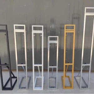 A 415 Customized High Quality KT Background Bracket Retractable Billboard Stand for Outdoor Wedding Decorations Event Display