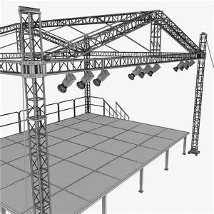 A Frame Truss Design Aluminum Stage Frame Truss Structure 300mm Spigot Truss