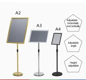 A Shaped Display Rack Vertical Floor standing Poster Advertising 60x 90 Display Rack Folding Publicity Hand Standing Card