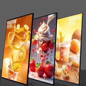 A1 A2 A3 A4 Customized Advertising Ultra Thin Glass LED Light Boxes Super Bright Rectangle Menu Poster Frame Light Box
