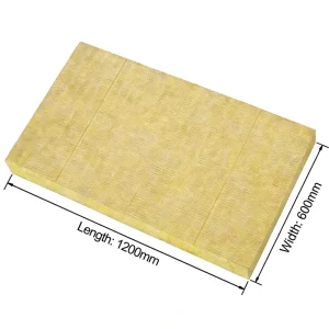 A1 Fireproof Rock Wool Board 110kg/m³ 25mm Thermal Conductivity 0.036 W/mK Water Repellent 99% Thermal Acoustic Insulation