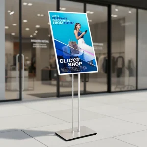 A2 A3 A4 Aluminum LED Illuminated Lightbox with Pole Stand
