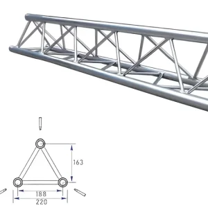 A20 Truss Series in Square and Triangle Shapes quadlock and Trilock Style Trusses Tube for Performance Stage Devices