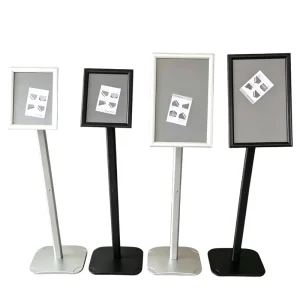 A3 A4 Aluminum Heavy Duty Pedestal Sign Stand Portable Floor standing Sign Holder Rotatable Poster Stand for Displaying