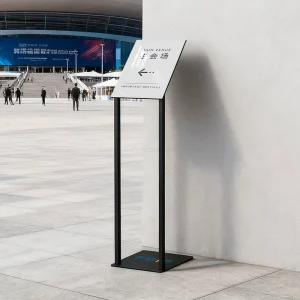 A3 A4 Sign Holder with Custom Branding, PC Panel, Aluminum Frame, Self-Adhesive 1 mm Plate