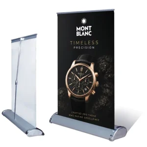 A3/A4 Tabletop Mini Retractable Roll-Up Banner Stand