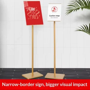 A3 A4 Vertical Metal Floor-Standing Directional Poster Display Rack, Disassembly Design
