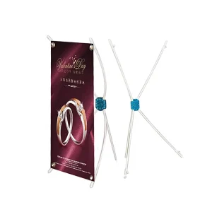 A3 White Promo Stand Promotional Banner Stands Mini X Stand X display Polyester Poly Bag 250pcs ctn 55*39*32cm 1600202