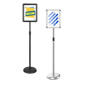 A3 and A4 Adjustable Portable Aluminum Alloy Pedestal Poster Stand, 5-Pack