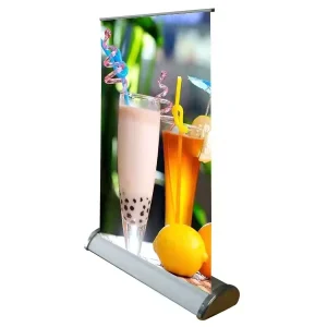 A4 A3 A2 Aluminum Retractable Roll-Up Poster Stand for Outdoor Use