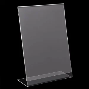 A4 Clear Acrylic Poster Menu and Leaflet Display Stand for Coffee Shops