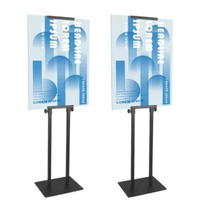 A4 Double-Sided Adjustable Portable Removable Poster Display Stand