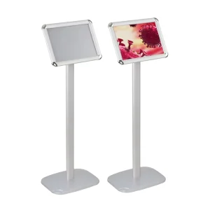 A4 Floor Standing Poster Stand with Square Base Menu Board