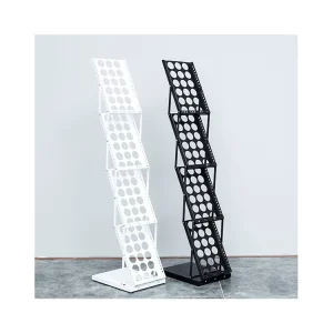 A4 Foldable Iron Frame Catalog Holder Magazine Exhibition Brochure Stand Display