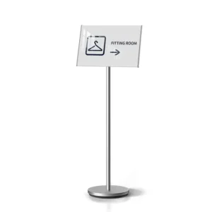 A4 Heavy-Duty Portable Poster Stand with Aluminum Snap Frame for Advertising Boards