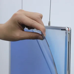 A4 One-Way Hanging Aluminum LED Backlit Poster Light Box