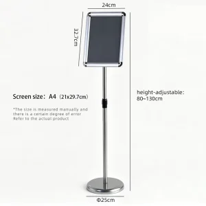 A4 Water Sign Display Stand Hotel Directional Sign Floor-Standing Display Board