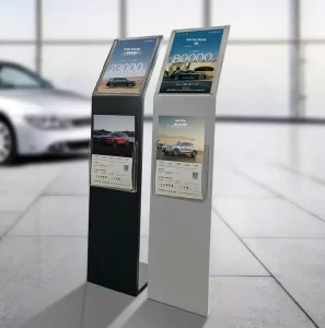 A4A3 Auto 4S Shop Vehicle Floor Standing Three dimensional Painted Surface Showroom Brochure Display Rack Stand Detachable Metal