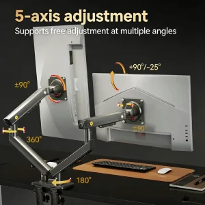 A5C Dual Screen Display Bracket Mechanical Arm One-to-Two Computer Display Bracket