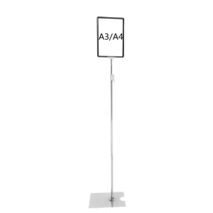 A6 Adjustable-Height Floor Display Stand Poster Frame A3/A4/A5 Stand for Promotion and Advertising