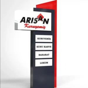 ART WORK for Aluminum Panel Advertising Sign Pylon Sign Directional Pavement Stand Pylon Signage 2D or 3D Design Work Service