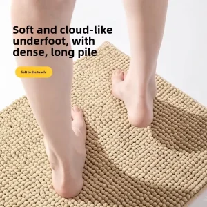 Absorbent Anti-Slip Bathroom Floor Mat for Toilet and Entrance Doors Soft Quick-Dry Household Foot Mat