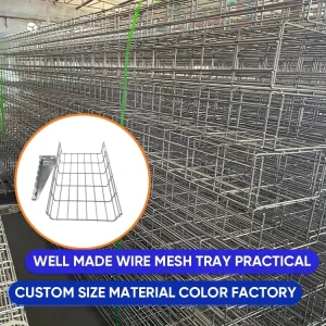 Acid Alkali Resistant Wire Mesh Cable Tray Material Customized For Corrosive Environment Chemical Plant Electroplating Workshop