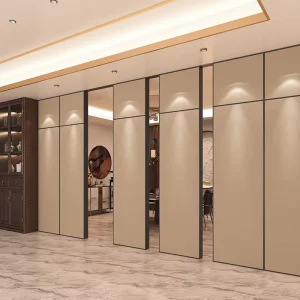 Acoustic Electric Foldable Movable Partition Wall Folding Door Sliding Screen for Hotel and Classroom