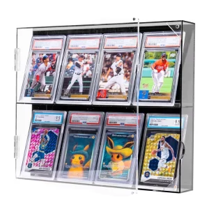 Acrylic 35PT/55PT Graded Card Display Rack High-Transparency Polished Card Collection Display Cabinet