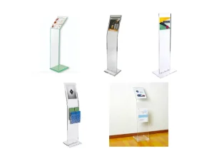 Acrylic A3 A4 A5 A6 Brochure and Sign Holder Floor Display Rack