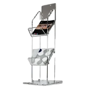 Acrylic Brochure Holder Clear Magazine Rack Plastic Magazine Display Stand Holder