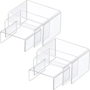 Acrylic Display Column and Jewelry Display Rack for Cakes Candy Characters Snacks and Action Figures