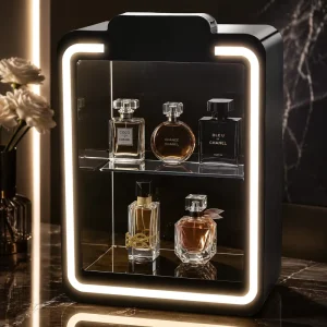 Acrylic Display Rack LED Electronic Atomizer Display Cabinet Cigar Accessories Display Stand with Lock Factory Customized