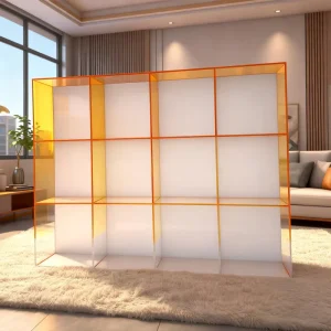 Acrylic Display Stand and Cabinet, Custom Color